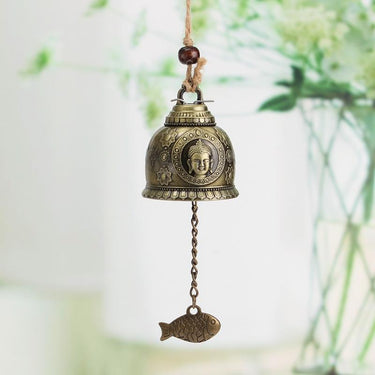 Buddha & Fish HAPPINESS Wind Chime